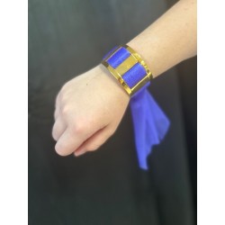 Cadena de sol azul -...