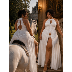 Elegancia Blanca - Robe...